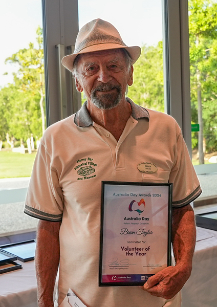 Australia Day Awards 2024 - Volunteer of the Year – Mr Brian Taylor