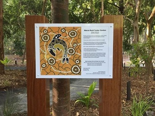 Warun bush tucker garden sign