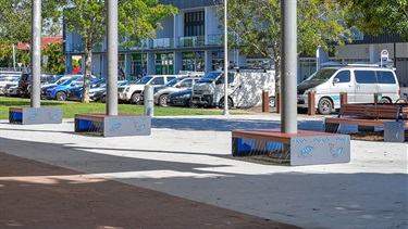 New seating at Pier Park
