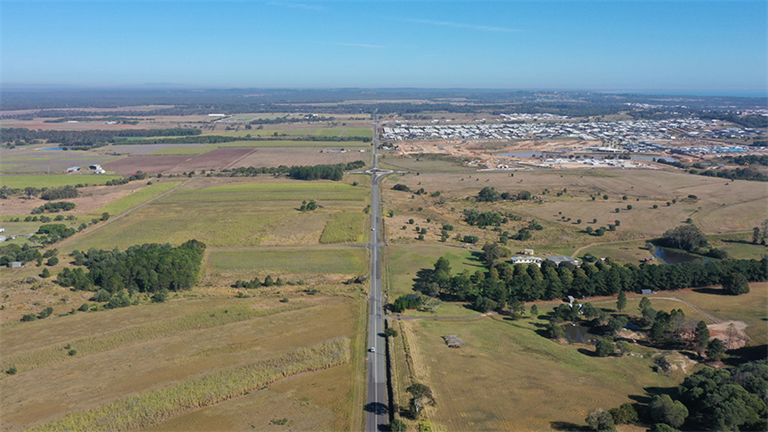 Aerial view of Maggs Hill Road