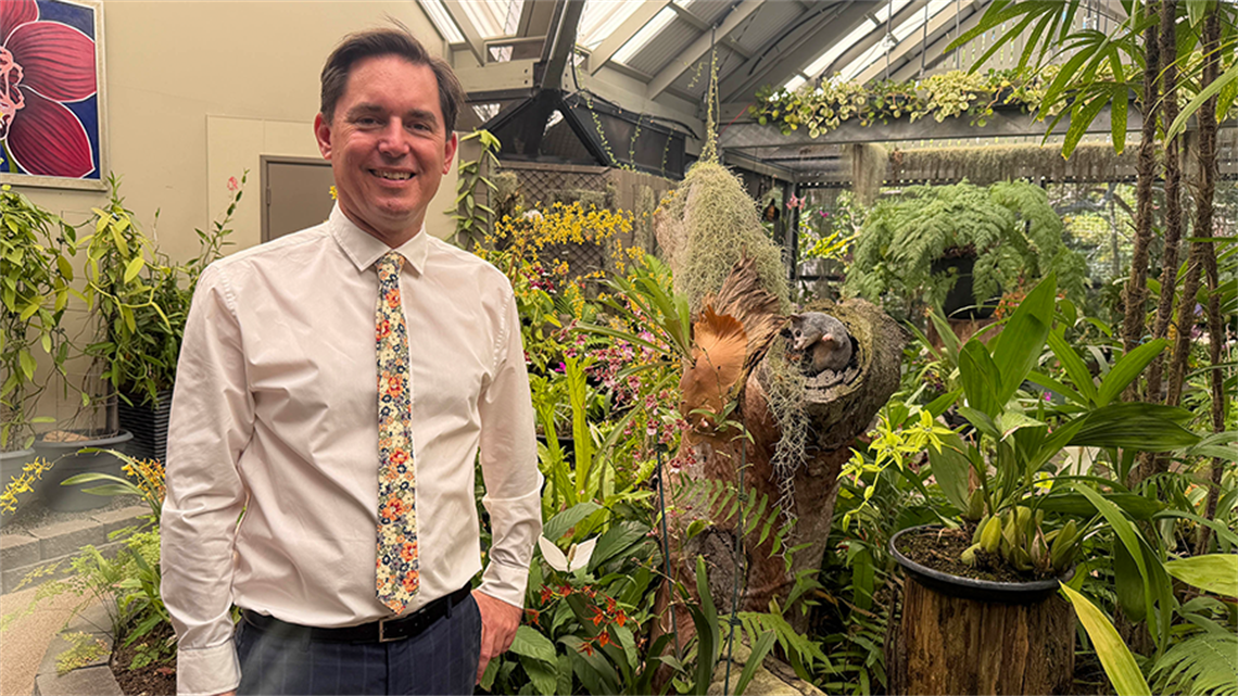 Mayor George Seymour at Orchid House