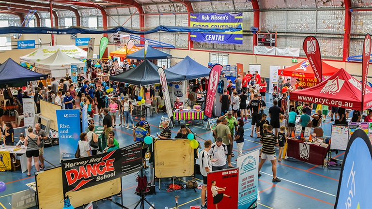 Expo at PCYC with community stalls