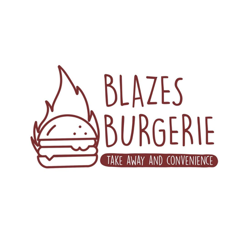 Blazes Burgerie Take Away and Conveniece Logo