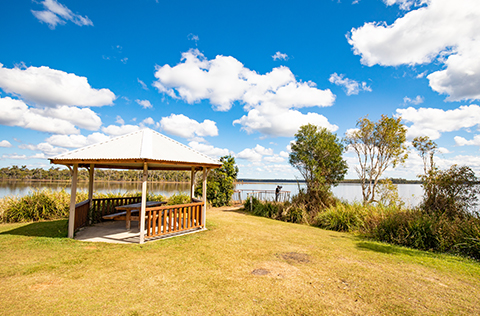 Covered picnic area at Lake Lenthall