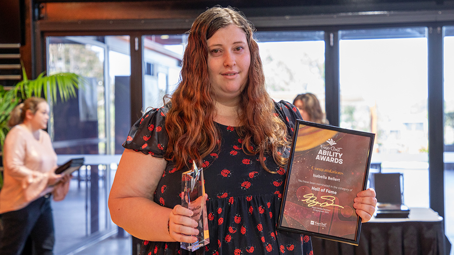 Fraser Coast Ability Awards 2025 Hall of Fame Winner Isabella Bellert.