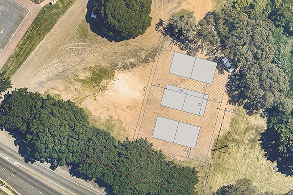 Beach volleyball proposed layout