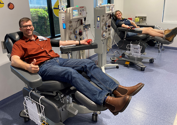 Councillors blood donation