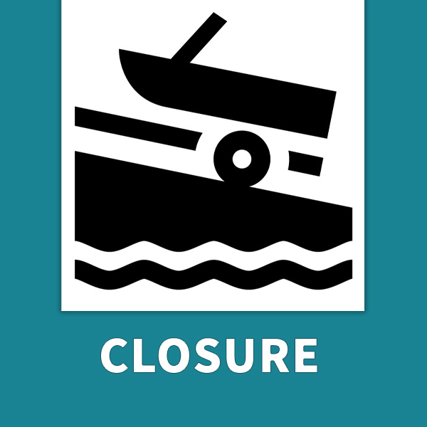 Boat ramp closure