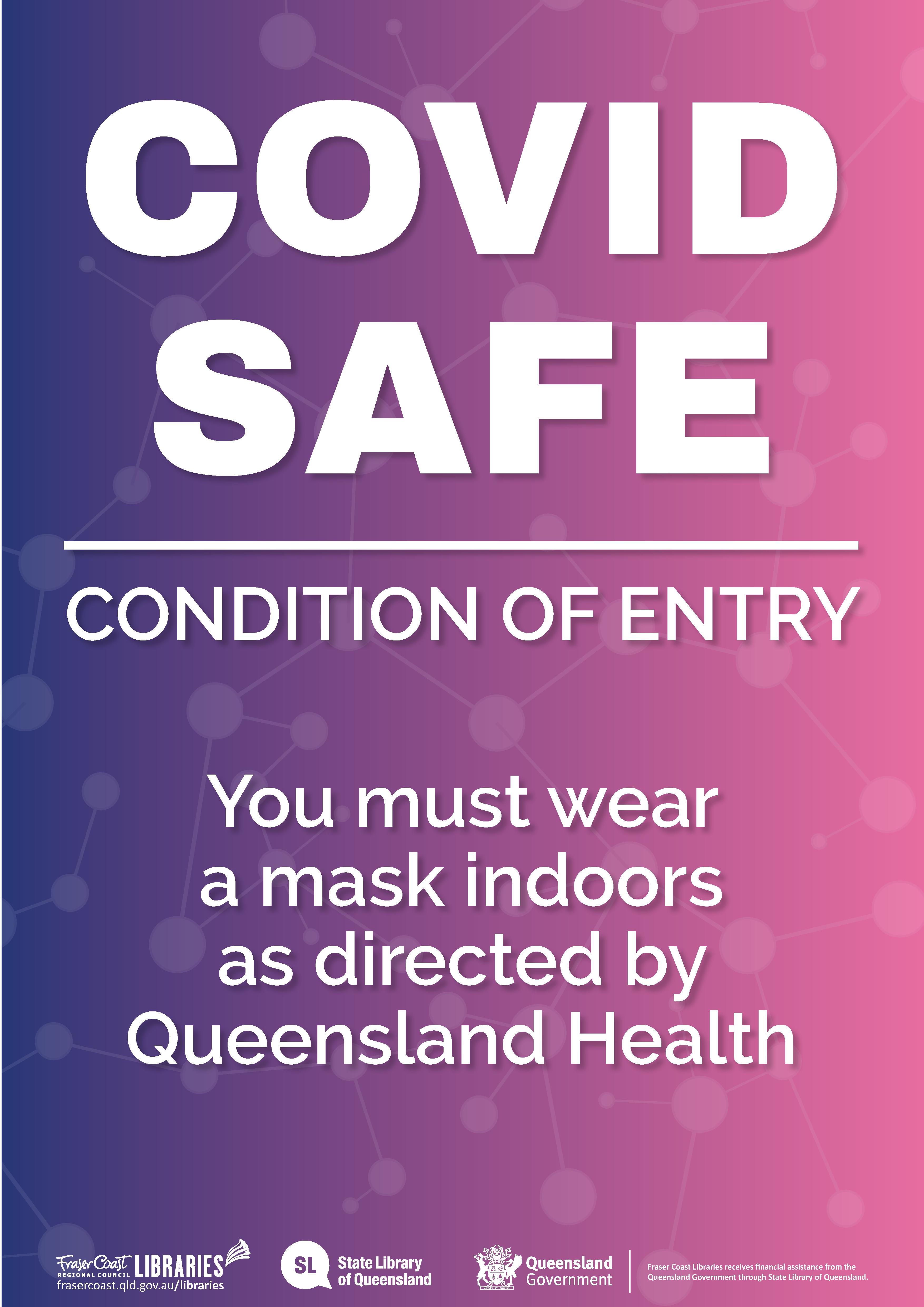 Wear a face mask when visiting libraries – Fraser Coast Regional Council