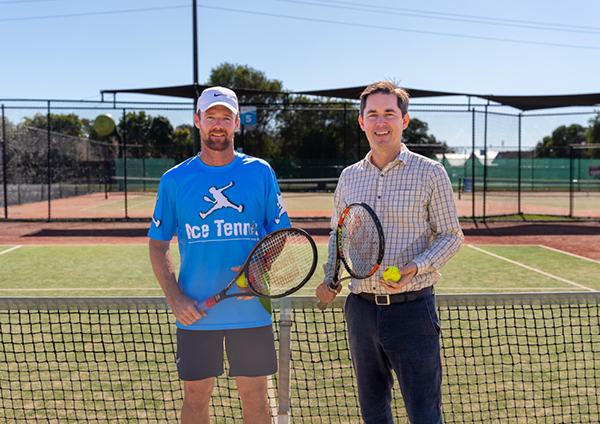 Coach and Tournament Director Luke Harvey and Fraser Coast Mayor George Seymour