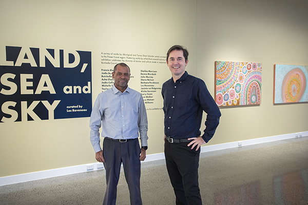 Curator les raveneau and mayor george seymour