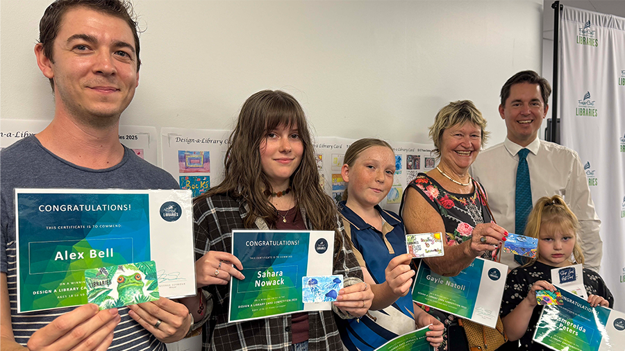 Design a Library Card Competition winners