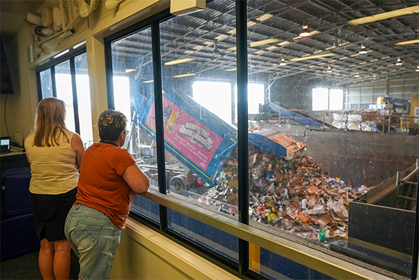 Free recycling centre tours