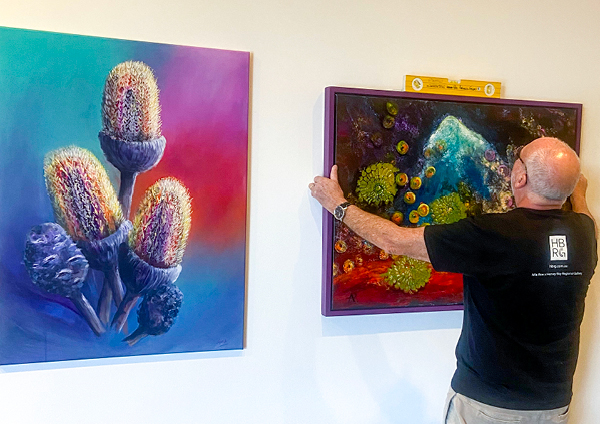 Installation of the Hervey Bay Art Society - 40th Annual Competitive Art Exhibition
