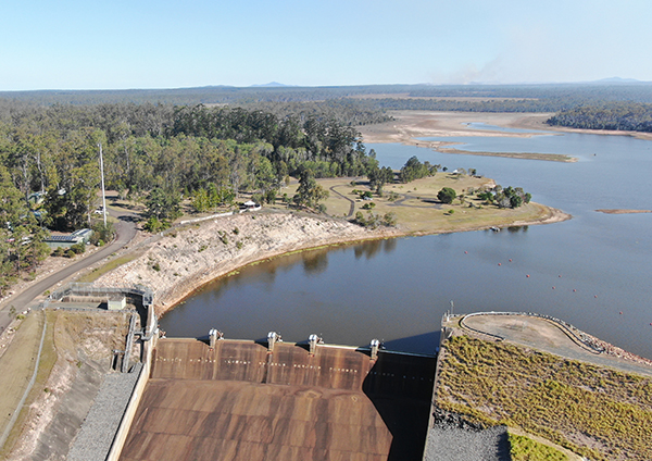 Lenthall s dam mid september 2021, water restrictions