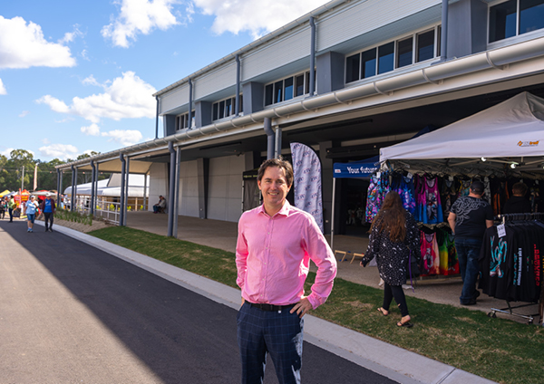 Mayor George Seymour with the new Main Hall