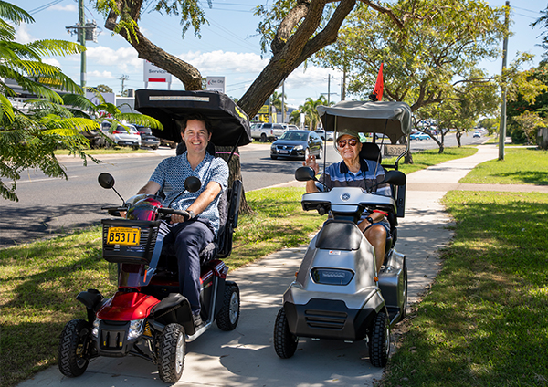 Mobility scooter, scooter convoy, wheelchair convoy