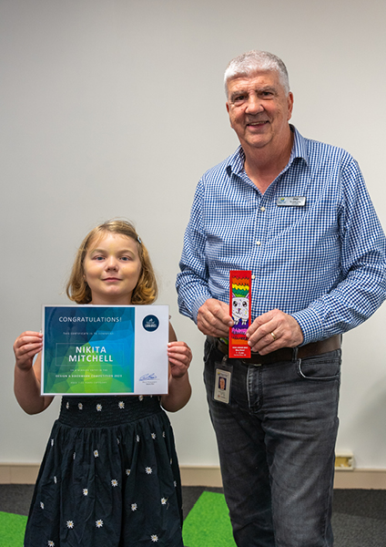 Nikita Mitchell, Design-a-Bookmark Competition Winner 2023