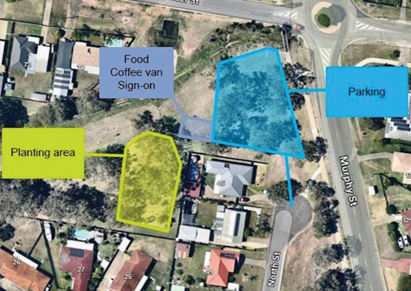 North Street Tee Planting map
