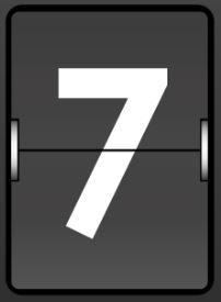 Number 7, seven