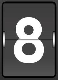 Number 8, eight