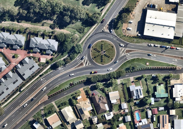 Maryborough-Hervey Bay Road/Old Maryborough Road and Boat Harbour Drive roundabout