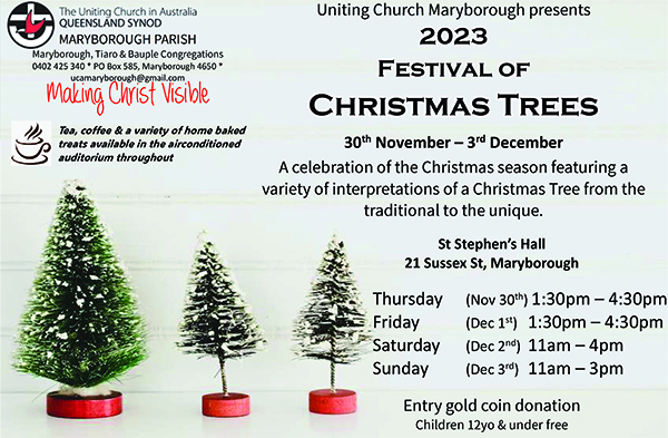 Uca maryb presents 2023 festival of christmas trees