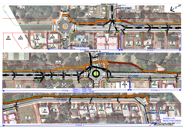 Urangan esplanade drainage concept plan image media release 600x424