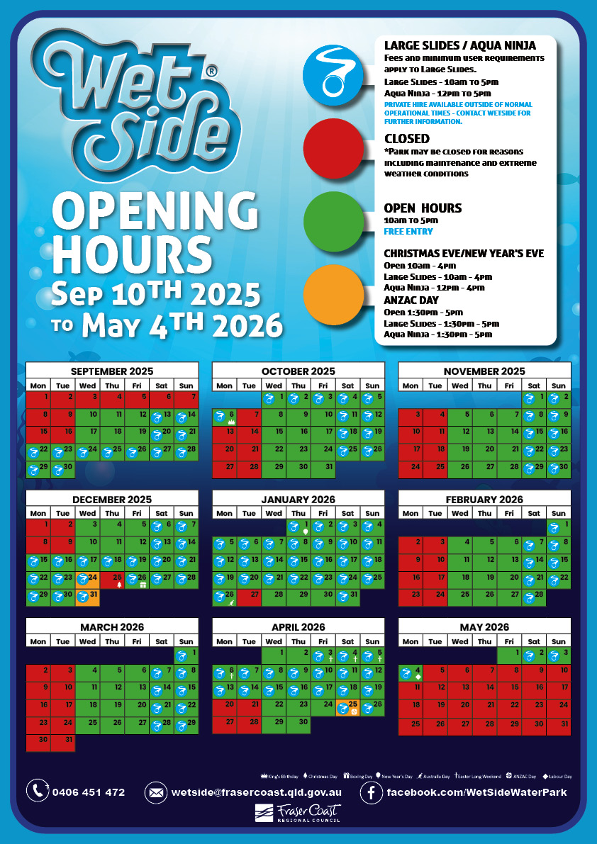 WetSide Calendar