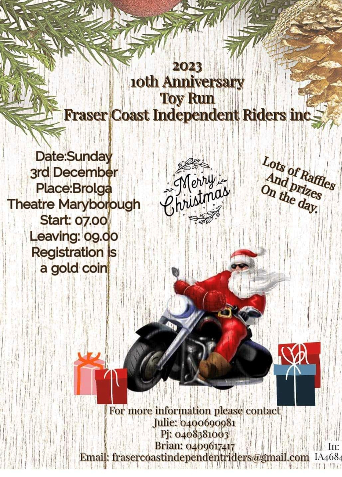 Fraser Coast Toy Run Flyer