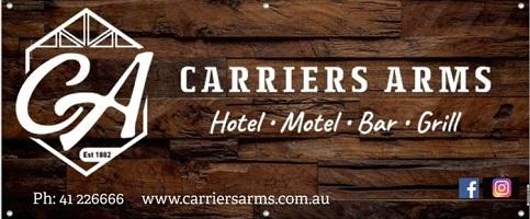 Carriers Arms Hotel business card
