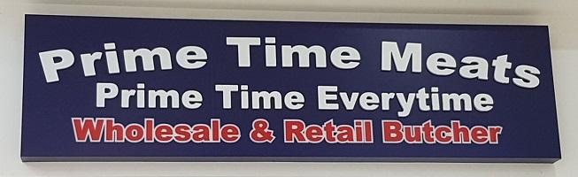 image of prime time meats shop sign