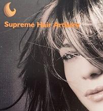 supreme hair artistry logo with image of woman