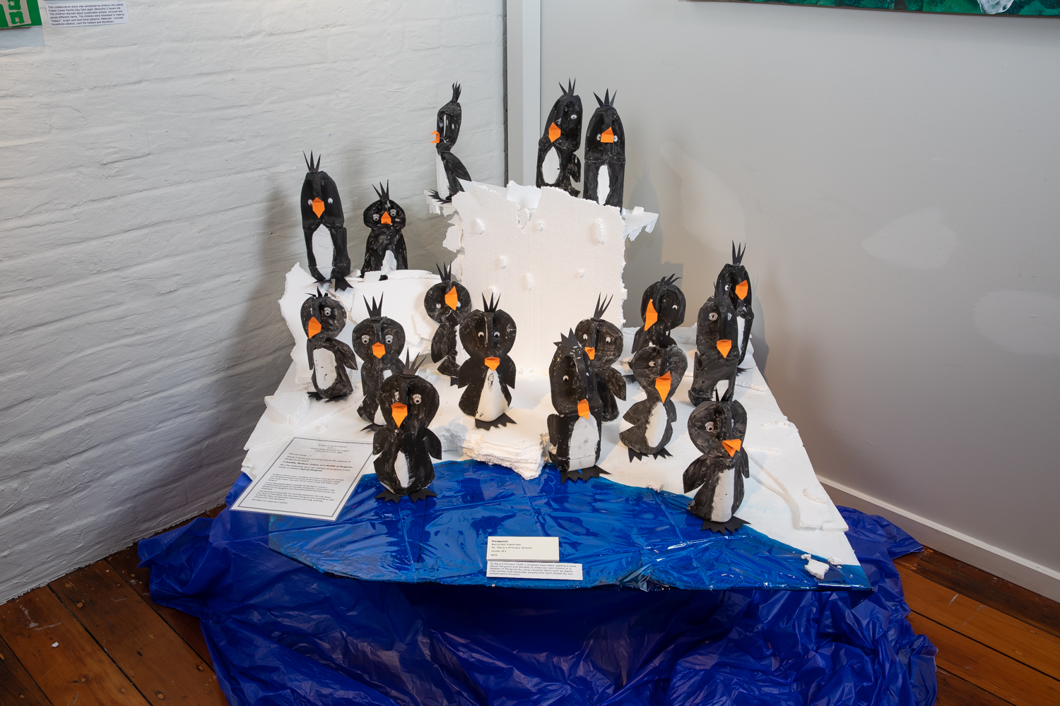 Under 8 - 2nd prize - St Marys Primary School - A Waddle of Penguins